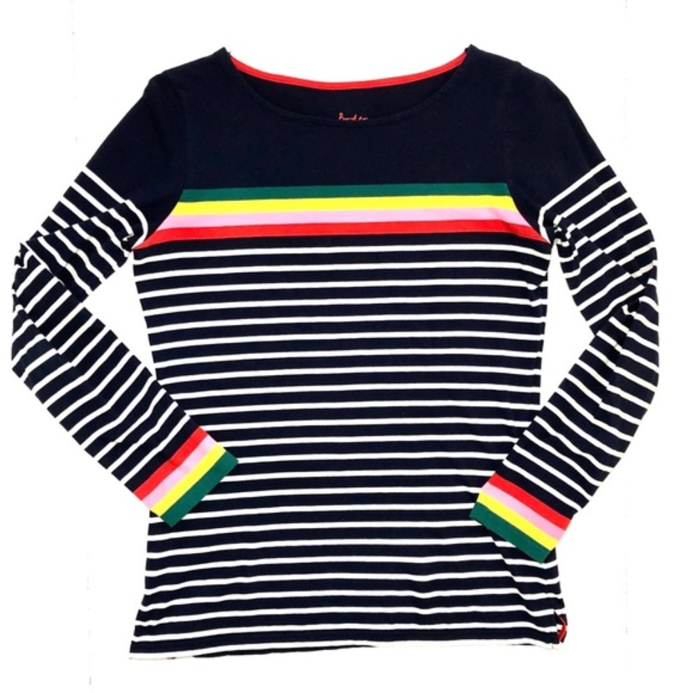 Boden Breton Multi Stripe Top US Size 2